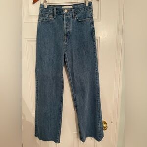 Denim Forum The Farrah Wide Leg Jeans Size 26 (Aritzia)
